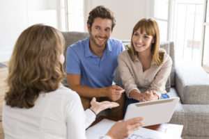 realtor explaining the process of building a custom home